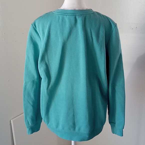 Blair Yoke Vintage Sweatshirt Size M Aqua Green / Blue - Picture 5 of 8